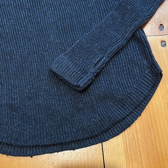 LULULEMON Cabin Yogi Long Sleeve Heathered Dark Grey Cashmere Boolux - Picture 8 of 8